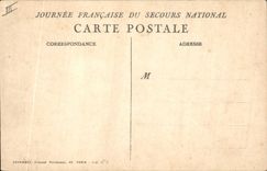 CPA Fantaisie Militaria Secours National