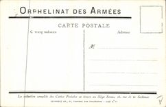 CPA Fantaisie Militaria Orphelinat des armees 