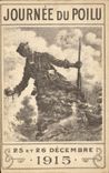 VINTAGE POSTCARD Fantasy Militaria Day of Hairy the December 25th and 26th 1915