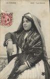 CPA Folklore Pyrenees Femme Type Ossalois