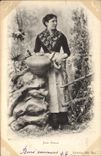 CPA Folklore Pyrenees Jeune femme