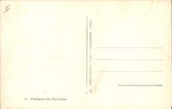 CPA Folklore Paysans des Pyrenees Mule 