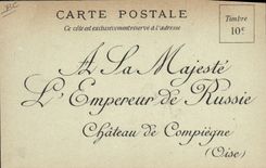 VINTAGE POSTCARD SM Nicolas II Russia Russia Promoter of the Conference of $the Hague