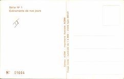 MODERN CARD Visit of the Pope Jean Paul II in France