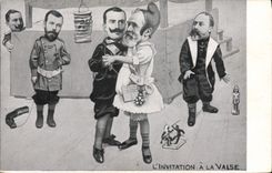 CPA L'invitation a la valse