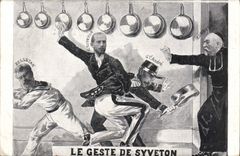 CPA Le geste de Syveton Andre Pelletan Gombes
