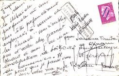 La POSTAL SNPF de la VENDIMIA empapa