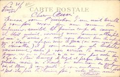 CPA Visite des souverains danois a Paris 1914 Prise d'armes de Satory Le roi et le general Michel