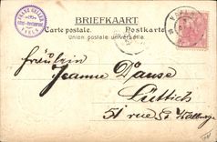 VINTAGE POSTCARD Royal family Netherlands Lion