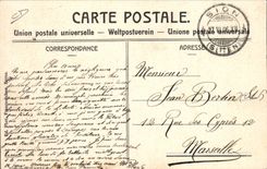 VINTAGE POSTCARD Empfang Italian SM of the kongis von in Brig Inspektion DER Artillery
