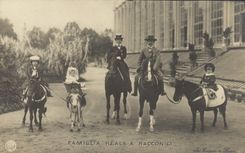 VINTAGE POSTCARD Famiglia Reale has Racconigi ass Cheval