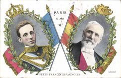 CPA Paris 30 mai 1905 Fetes Franci Espagnoles 