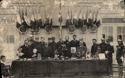 CPA Societe mixte de tir de Tours Distribution des prix 