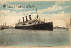 CPA Bateau Anvers SS Belgenland Red Star Line 