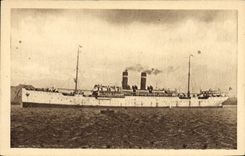 VINTAGE POSTCARD Boat Fabre Line S Britannia