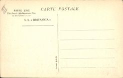 VINTAGE POSTCARD Boat Fabre Line S Britannia