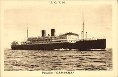 CPA Bateau SGTM Paquebot Campana 