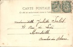 VINTAGE POSTCARD Zoological garden of acclimatization of Comiez Nice Kampuchea Bengal tiger taken with the trap