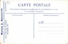 CPA Fantaisie Illustrateur L'utile et l'agreable Enfant Maison Benoiston Rue du Temple Paris 