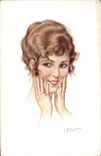 CPA Fantaisie Illustrateur Femme