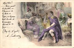 VINTAGE POSTCARD Fantasy Romain Illustrator