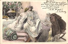 VINTAGE POSTCARD Fantasy Rome Illustrator