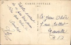 POSTAL de la VENDIMIA el asno de Pyrenees