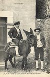 CPA Pyrenees Ane En route pour la ville Folklore