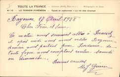 La POSTAL de la VENDIMIA la vida de Pyrenees de los campos entrena bueyes