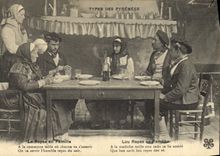CPA Pyrenees Le repas de famille Folklore