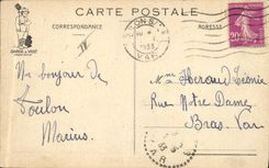 CPA Militaria Marins Les lettres 