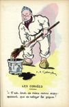 VINTAGE POSTCARD Militaria Sailors drudgeries