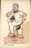 VINTAGE POSTCARD Militaria Cuisto Cook