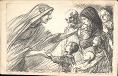 CPA Militaria Secours National 