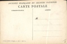 CPA Militaria Secours National 