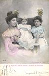 VINTAGE POSTCARD SM the Regina Elena E the princ Jolanda E Mafalda