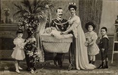 CPA I Sovrani nell initimita della floia novella 