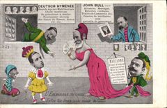 CPA L'embarras du choix John Bull Loubet Alphonse XIII