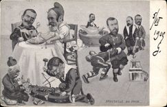 CPA Spectacle du jour Nicolas II Russie Russia 