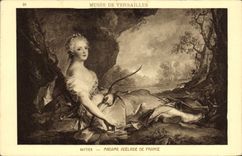 CPA Tir a l'arc Nattier Madame Adelaide de France Musee de Versailles