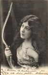 CPA Tir a l'arc Porfils Grecs Femme