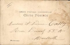 VINTAGE POSTCARD Shooting with the arc Woman Angel