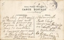 VINTAGE POSTCARD Tir with the arc Jeanne d' Arc is wounded Militaria