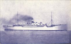 CPA Bateau Paquebot Fabre Line SS Braga 