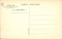 CPA Bateau Paquebot SS Britannia Fabre Line