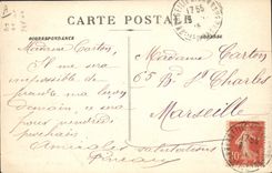 VINTAGE POSTCARD Boat Steamer Fabre Line Canada Marseilles Naples Palermo New York