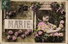 CPA Fantaisie Prenom Marie