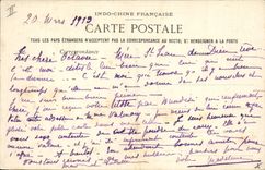 VINTAGE POSTCARD Cat-like Indo-China Tonkin Tigers of the mountainous solid mass of the black river