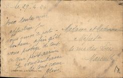 VINTAGE POSTCARD Illustrateur Lily of the valley Horseshoe