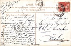 VINTAGE POSTCARD Illustrator Boat